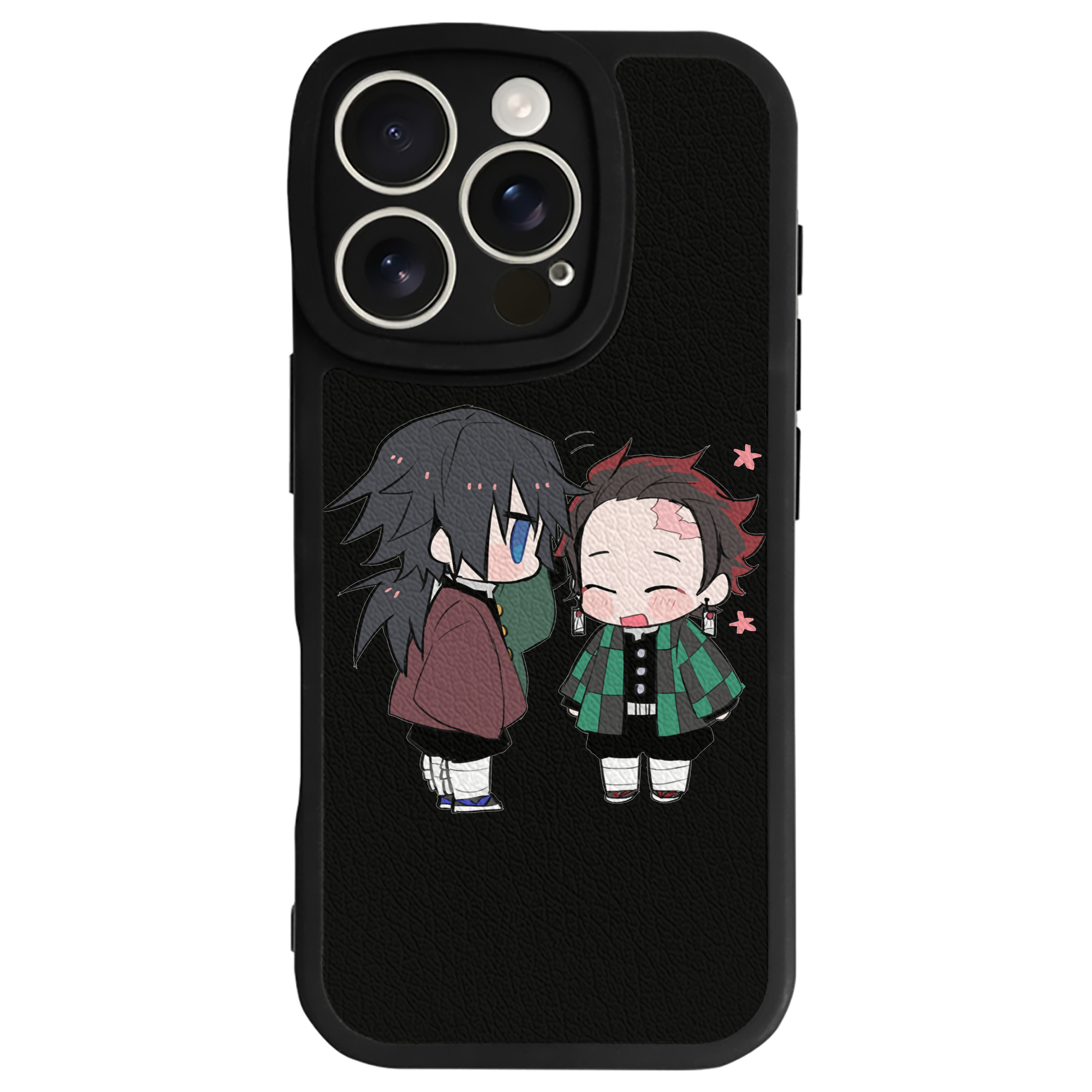 （画像用） 鬼滅の刃（きめつのやいば）水柱-冨岡 義勇／とみおか ぎゆう Tomioka Giyuu 【iPhone 16シリーズ対応】シリコンスマホケース（レザー調） 材質：シリコン